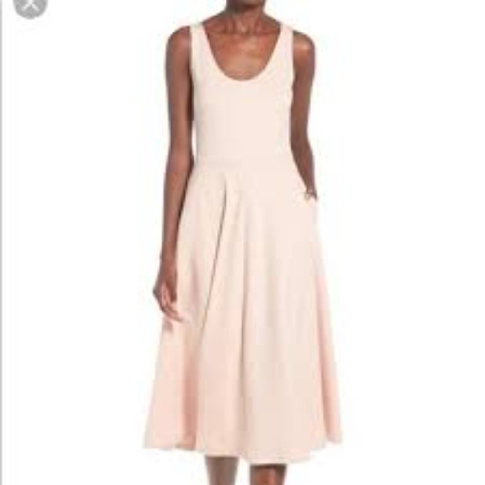 Leith Pink Peach A Line Tank Midi Dress Size XS